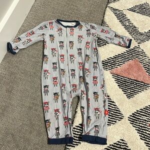 Magnetic Me Gray Pajamas with Red and Black Print